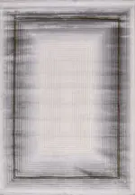 Donori Çerçeveli Gri Akrilik Pamuk Atkılı Makine Halısı