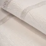 Barrali Çerçeveli Krem Akrilik Pamuk Atkılı Makine Halısı - Görsel 5