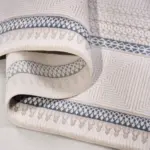 Selegas Çerçeveli Krem Akrilik Pamuk Atkılı Makine Halısı - Görsel 4