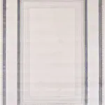 Selegas Çerçeveli Krem Akrilik Pamuk Atkılı Makine Halısı Selegas Çerçeveli Krem Akrilik Pamuk Atkılı Makine Halısı