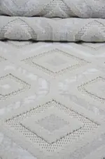 Dornes Modern Bej Polyester Makine Halısı - Görsel 5