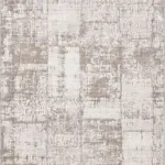 Sagrada Modern Krem Polyester ve Pamuklu Yıkanabilir Kaydırmaz Taban Dijital Baskı Halı