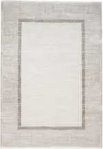 Naveil Çerçeveli Krem Kahve Çizgili Akrilik Makine Halısı