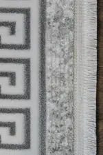 Woore Çerçeveli Gri Akrilik Makine Halısı - Görsel 3