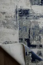 Privas Modern Gri Akrilik Makine Halısı - Görsel 4