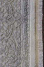 Cerano Çerçeveli Bej Göbekli Polyester Makine Halısı - Görsel 3