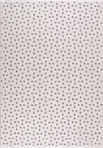 Nisceme Modern Krem Kabartmalı Polyester Kaydırmaz Taban Makine Halısı