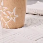 Comiso Modern Krem Kabartmalı Polyester Kaydırmaz Taban Makine Halısı - Görsel 6