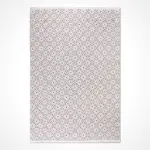 Ragusa Modern Bej Kabartmalı Polyester Kaydırmaz Taban Makine Halısı - Görsel 2