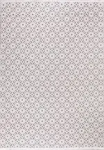 Ragusa Modern Bej Kabartmalı Polyester Kaydırmaz Taban Makine Halısı