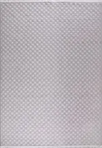 Gulfi Modern Gri Kabartmalı Polyester Kaydırmaz Taban Makine Halısı