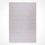 Lentini Modern Gri Kabartmalı Polyester Kaydırmaz Taban Makine Halısı - Görsel 2