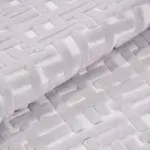 Lentini Modern Gri Kabartmalı Polyester Kaydırmaz Taban Makine Halısı - Görsel 5