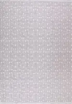 Lentini Modern Gri Kabartmalı Polyester Kaydırmaz Taban Makine Halısı