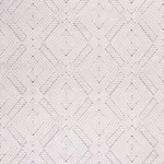 Sortino Geometrik Beyaz Kabartmalı Polyester Makine Halısı