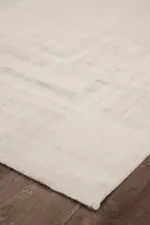 Vernole Çerçeveli Krem Antrasit Çizgili Akrilik Makine Halısı - Görsel 2