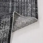 Rovigo Klasik Göbekli Gri Viskon ve Akrilik Makine Halısı - Görsel 3