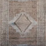 Tivoli Klasik Göbekli Gri Viskon ve Akrilik Makine Halısı