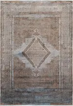 Tivoli Klasik Göbekli Gri Viskon ve Akrilik Makine Halısı