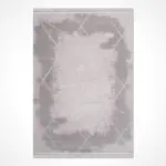 Pirato Geometrik Gri Akrilik Makine halısı - Görsel 2