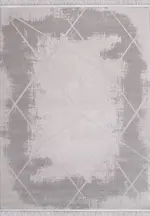 Pirato Geometrik Gri Akrilik Makine halısı