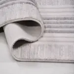 Ispıca Çerçeveli Gri Akrilik Makine Halısı - Görsel 4