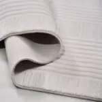 Rosolini Çerçeveli Gri Akrilik Makine Halısı - Görsel 4