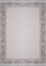 Cisterna Çerçeveli Krem Akrilik Makine Halısı