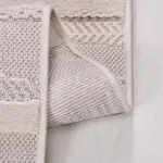 Amatrice Modern Bej Polyester Kaydırmaz Taban Makine Halısı - Görsel 3