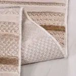 Toririta Modern Krem Polyester Kaydırmaz Taban Makine Halısı - Görsel 3