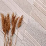 Scai Geometrik Bej Polyester Kaydırmaz Taban Makine Halısı - Görsel 6