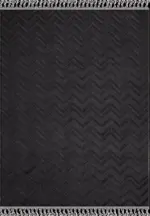 Avola Modern Antrasit Loop ve Polyester Kaydırmaz Taban Makine Halısı