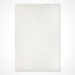 Parco Geometrik Beyaz Loop ve Polyester Kaydırmaz Taban Makine Halısı - Görsel 2