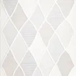 Bitritto Geometrik Krem Loop ve Polyester Kaydırmaz Taban Makine Halısı