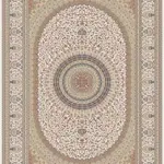 Coppito Klasik Göbekli Krem Viskon Pamuk Tabanlı Makine Halısı