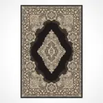 Paliano Klasik Göbekli Krem Viskon Pamuk Tabanlı Makine Halısı - Görsel 2