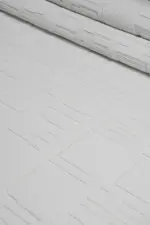 Carson Modern Beyaz Polyester Makine Halısı - Görsel 7