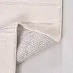 Rieti Modern Krem Polyester Kaydırmaz Taban Makine Halısı - Görsel 3