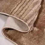 Sabina Modern Kahverengi Polyester Kaydırmaz Taban Makine Halısı - Görsel 4