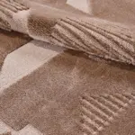 Sabina Modern Kahverengi Polyester Kaydırmaz Taban Makine Halısı - Görsel 5