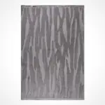 Borgorose Modern Gri Polyester Kaydırmaz Taban Makine Halısı - Görsel 2