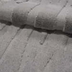 Borgorose Modern Gri Polyester Kaydırmaz Taban Makine Halısı - Görsel 5