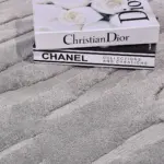 Borgorose Modern Gri Polyester Kaydırmaz Taban Makine Halısı - Görsel 6