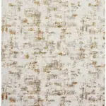 Gare Modern Krem Polyester Makine Halısı