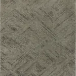 Noli Modern Gri Polyester Makine Halısı