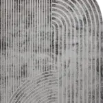 Corato Sağ Tasarım Antrasit Akrilik Makine Halısı