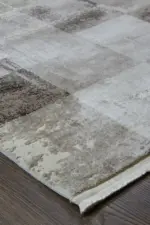 Morene Modern Krem Polyester Makine Halısı - Görsel 2