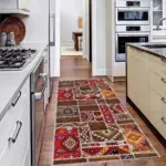 Antoni Patchwork Multi Polyester ve Pamuklu Yıkanabilir Kaydırmaz Taban Dijital Baskı Halı - Görsel 4