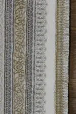 Cenon Çerçeveli Göbekli Vizon Polyester Makine Halısı - Görsel 3