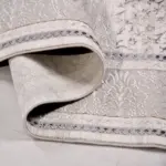 Bavareto Klasik Göbekli Bej Polyester Kaydırmaz Taban Makine Halısı - Görsel 4